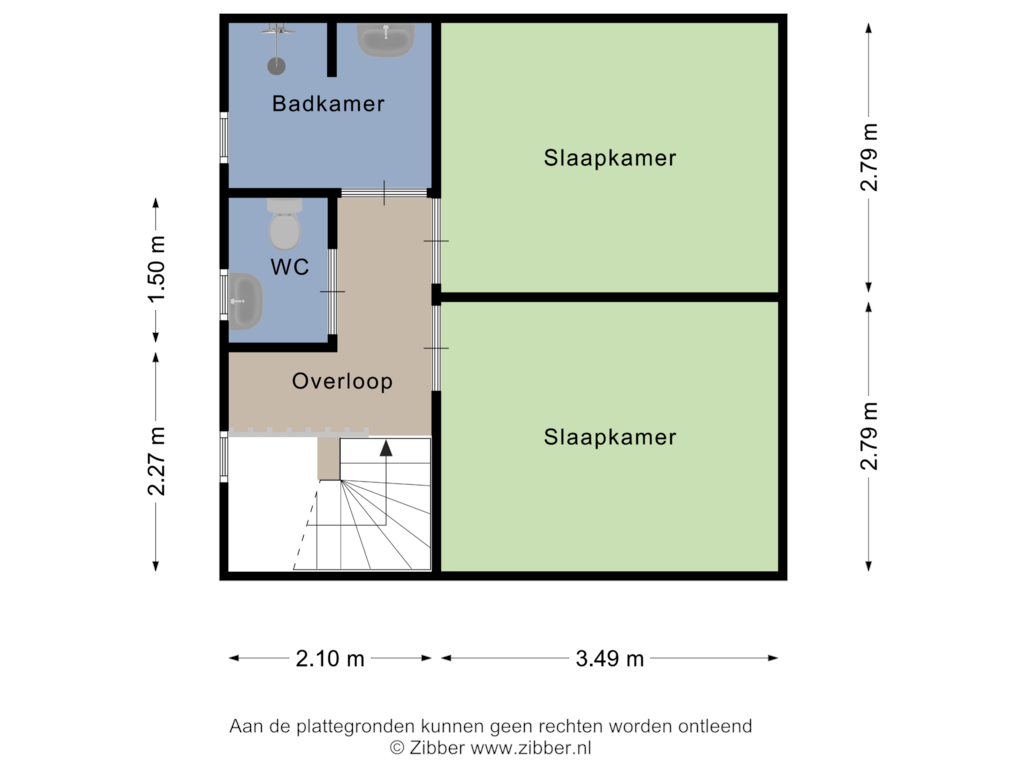 Bekijk plattegrond van Eerste Verdieping van Pastoor van Tielstraat 2