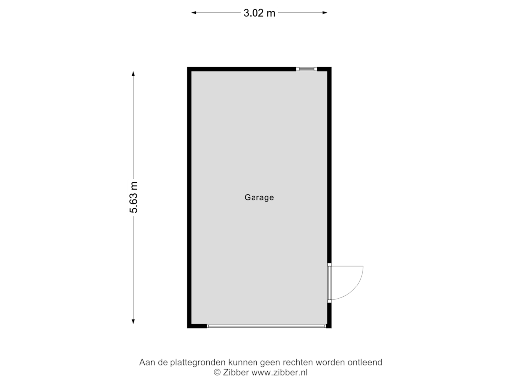 Bekijk plattegrond van Garage van Pastorije 35