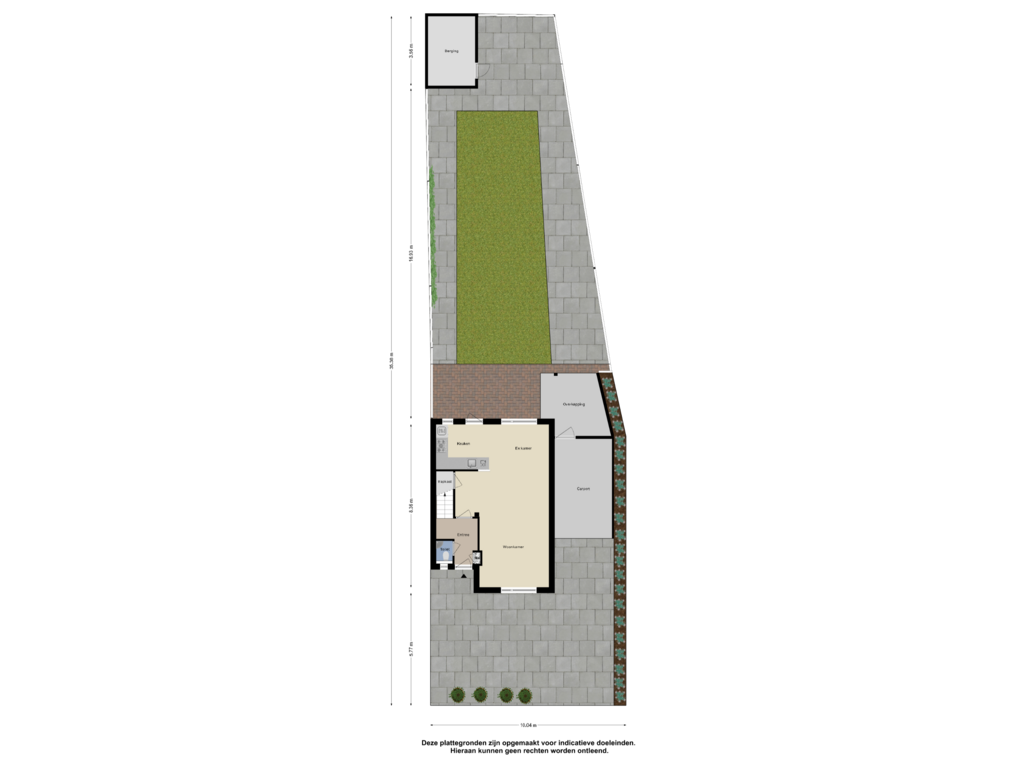 View floorplan of Begane Grond_Tuin of Bloemheuvel 14