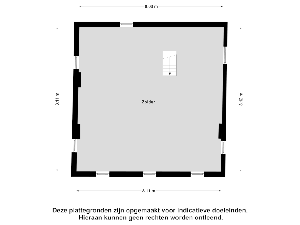 View floorplan of Eerste Verdieping of 's-Gravenstraat 299