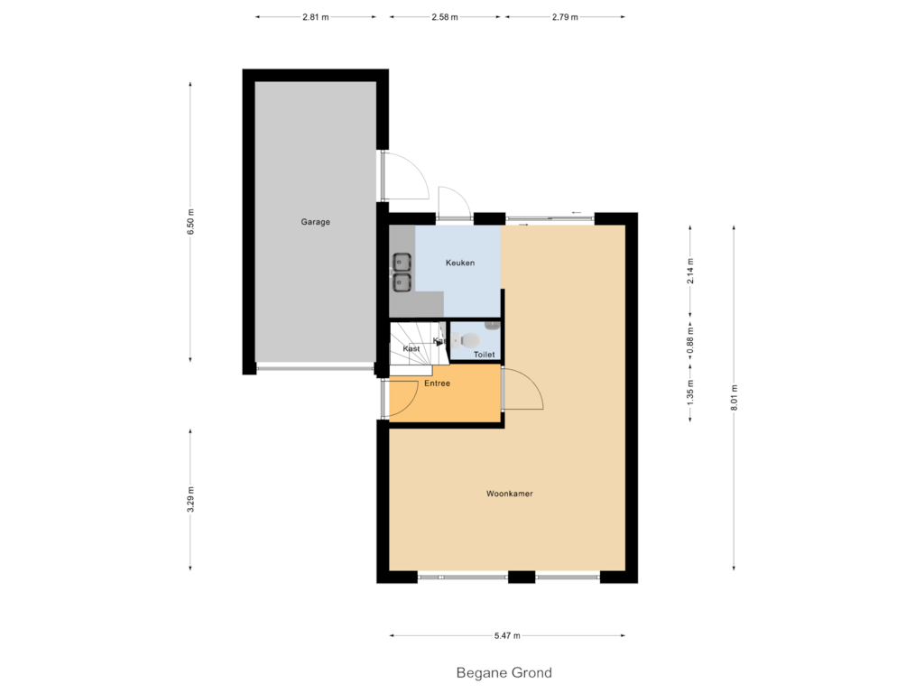 Bekijk plattegrond van Begane Grond van Turfsteker 4