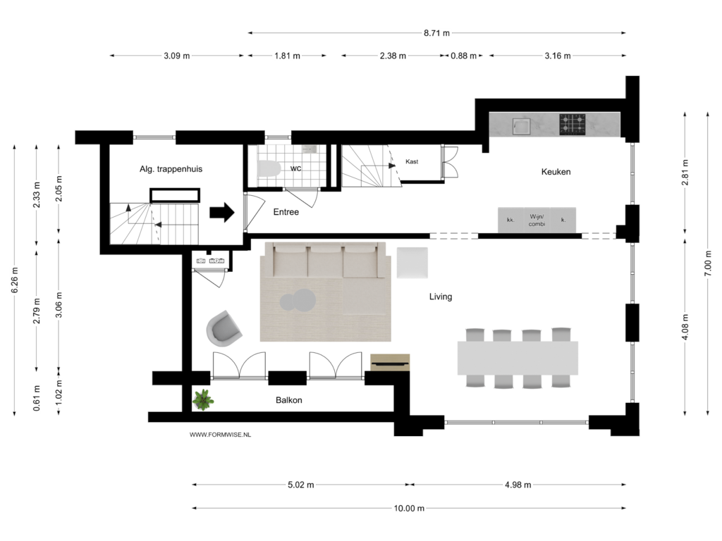 Bekijk plattegrond van 3e VERDIEPING van Weissenbruchstraat 10-3