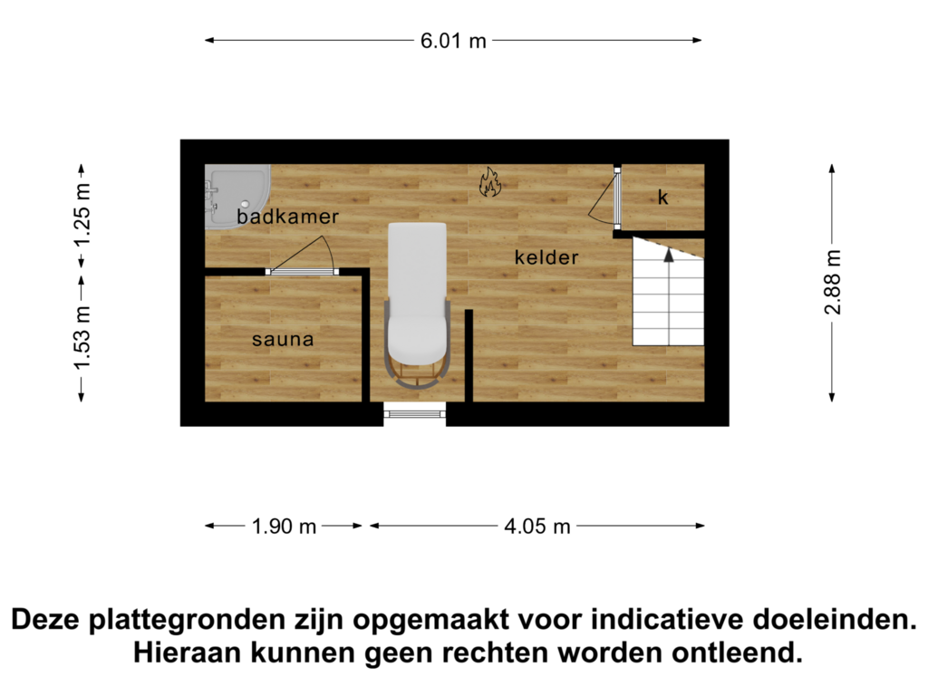 Bekijk plattegrond van Kelder van Winhofflaan 3