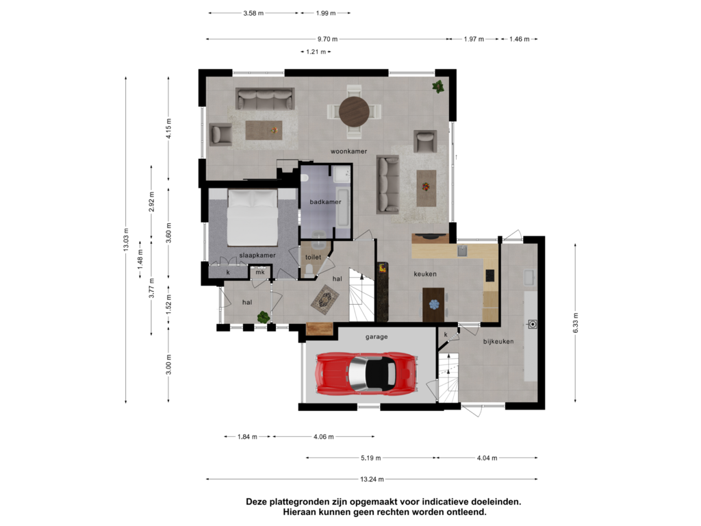 Bekijk plattegrond van Begane grond van Winhofflaan 3