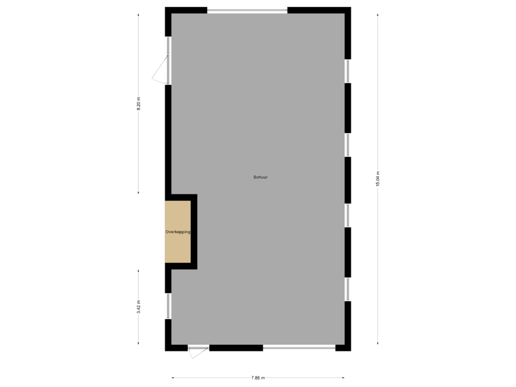 Bekijk plattegrond van Garage van Modderwijk 5