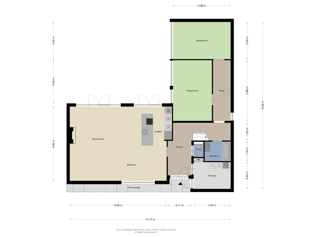 Bekijk plattegrond van Begane Grond van Perseuslaan 16