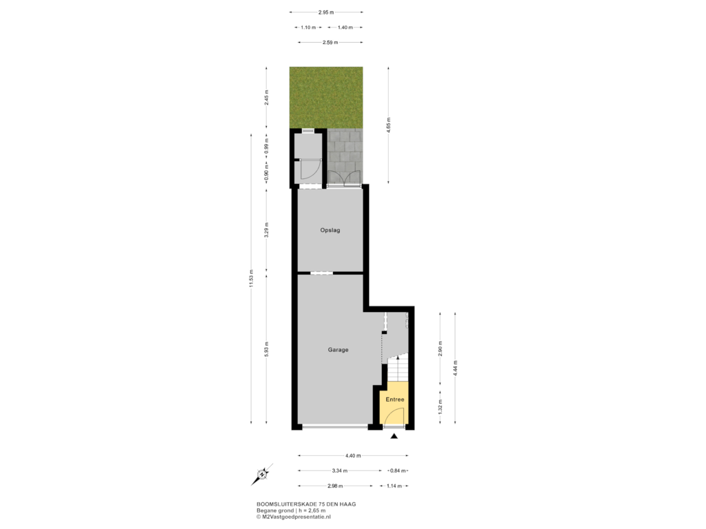 Bekijk plattegrond van Begane grond van Boomsluiterskade 75