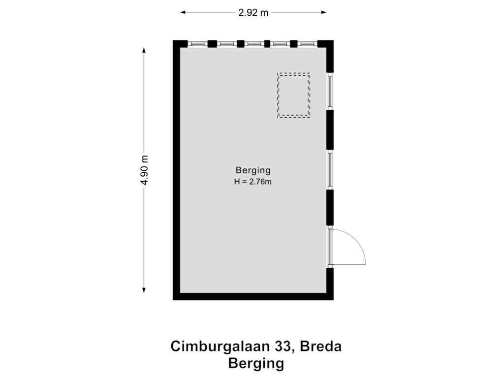 View floorplan of Berging of Cimburgalaan 33