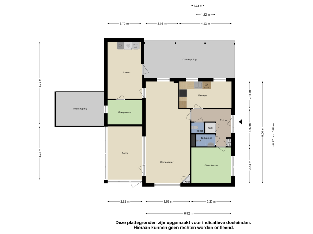 Bekijk plattegrond van Begane Grond van Bonghaer 2