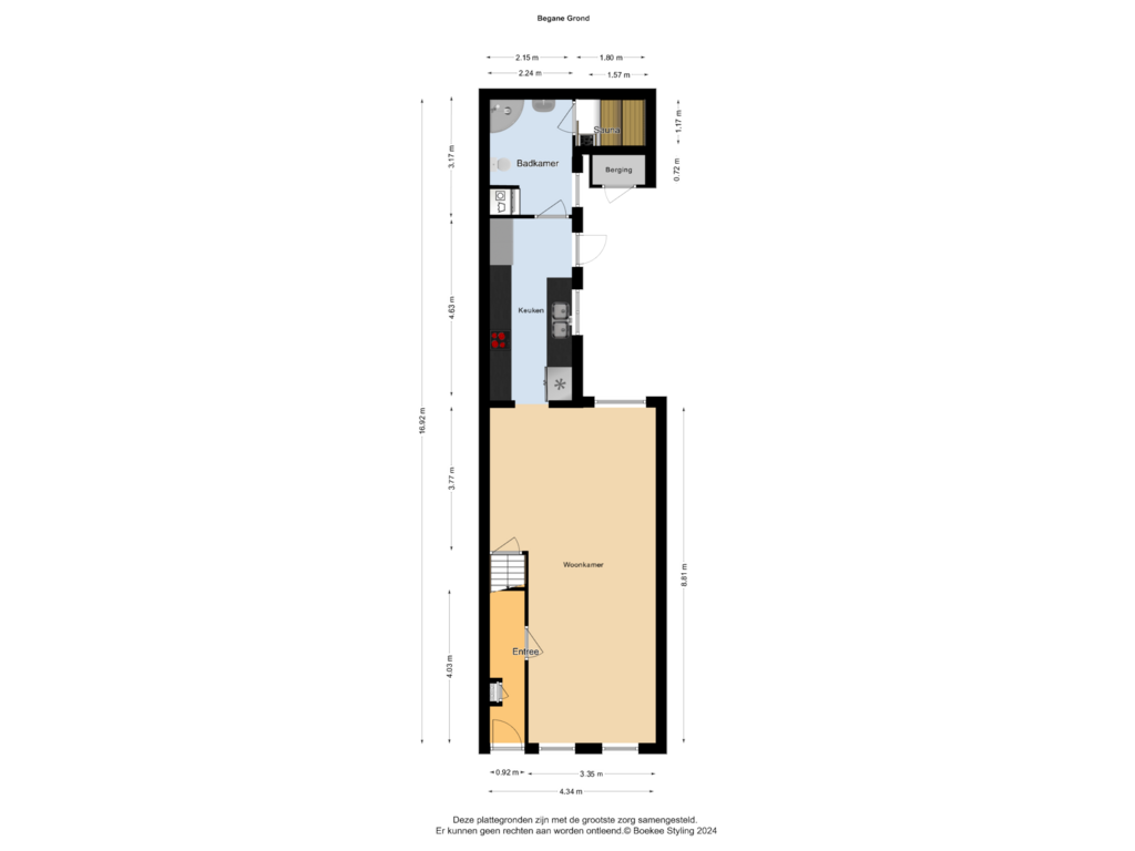 View floorplan of Begane Grond of Scheepersstraat 55