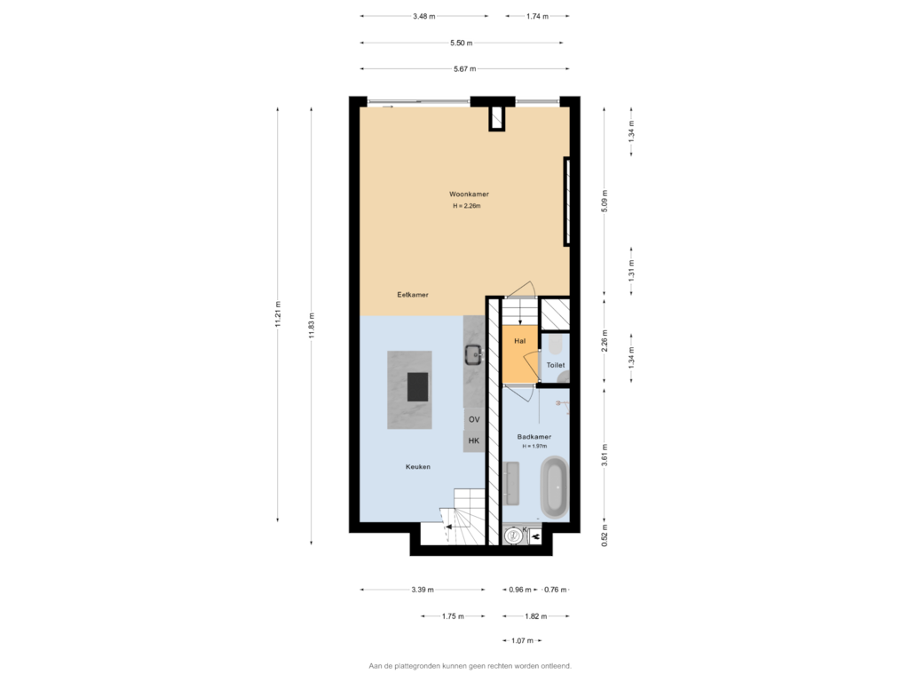 Bekijk plattegrond van Begane grond van Pastoriedijk 260