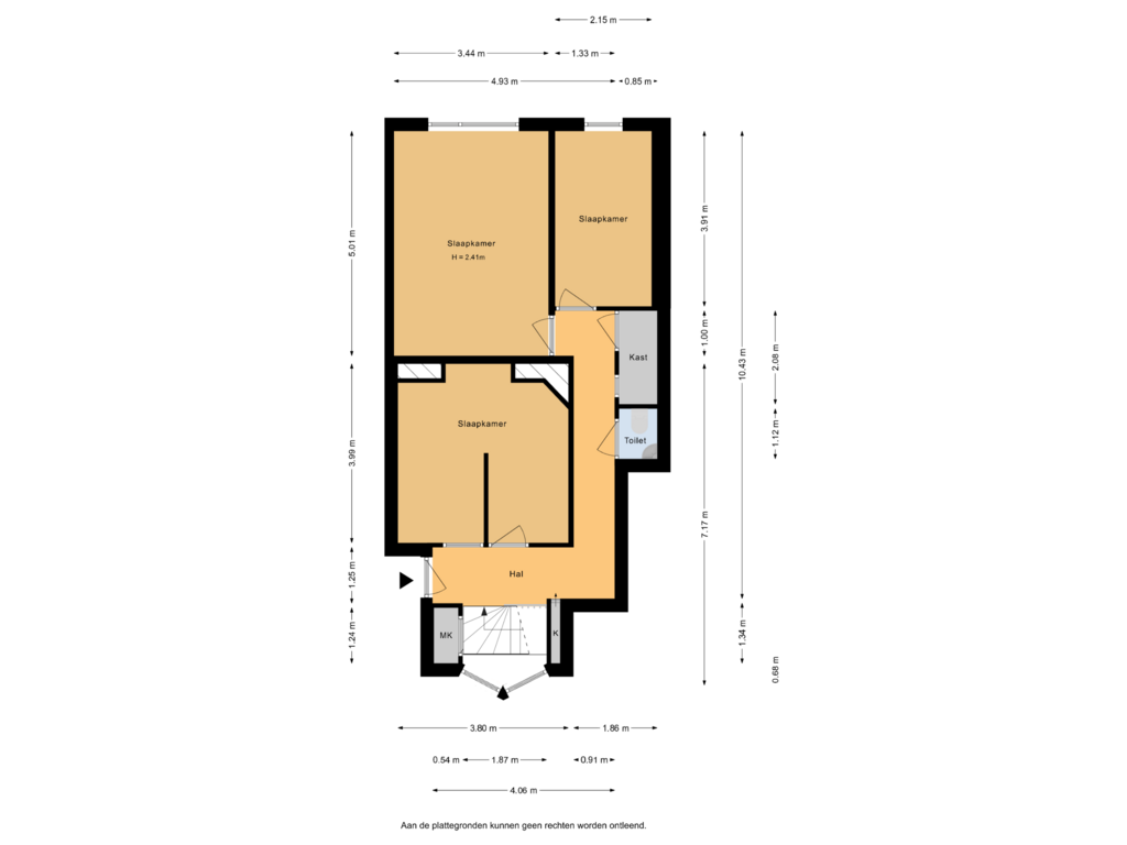 Bekijk plattegrond van 1e Verdieping van Pastoriedijk 260