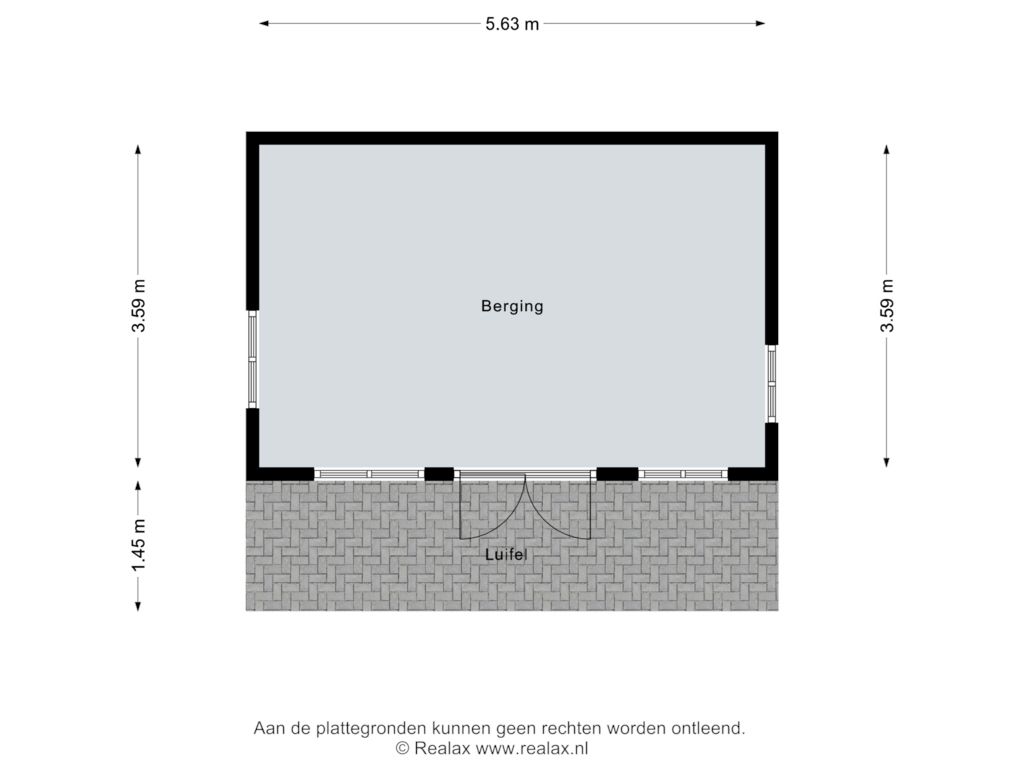 View floorplan of Berging of Ringoven 21