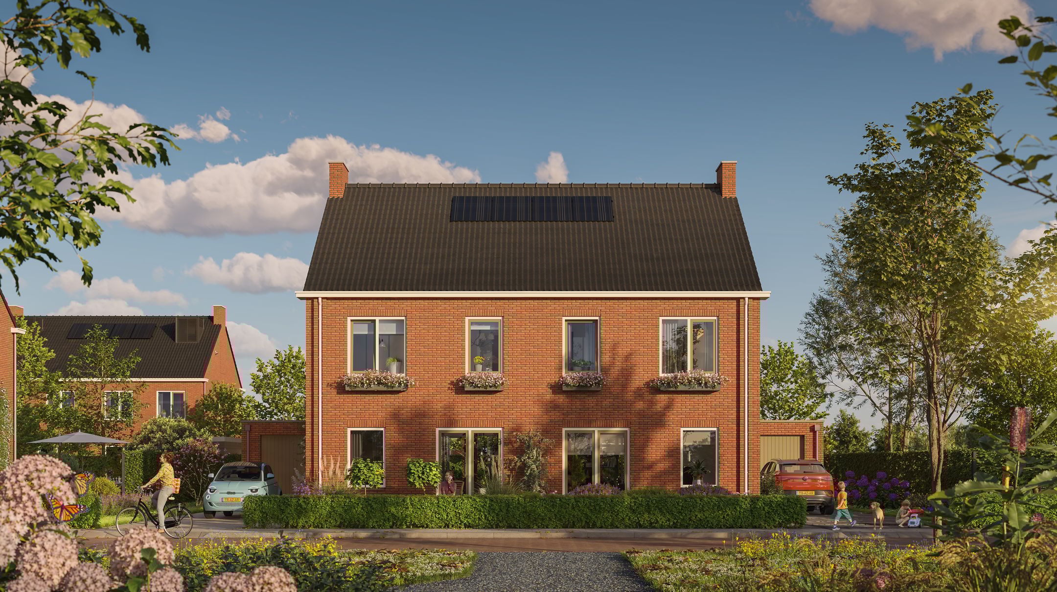 2-1 kapwoning met aangebouwde berging (Bouwnr. 12)  