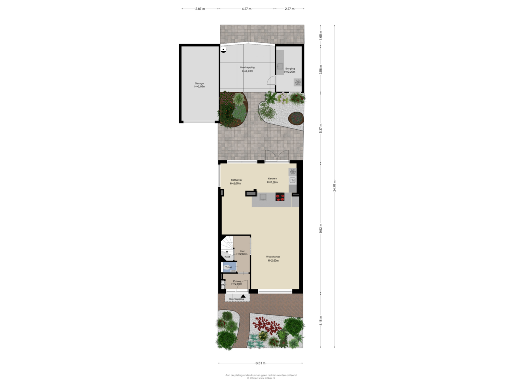 Bekijk plattegrond van Begane Grond Tuin van Klompenmakerij 14