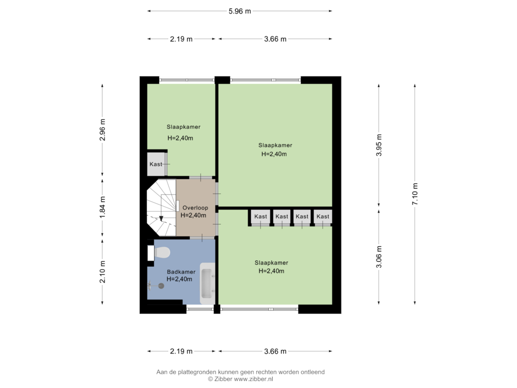 Bekijk plattegrond van Eerste Verdieping van Klompenmakerij 14