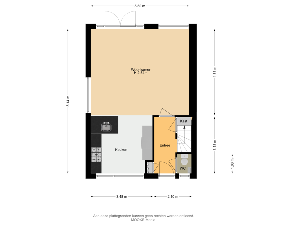 Bekijk plattegrond van Begane Grond van Laan van Moerkerken 28