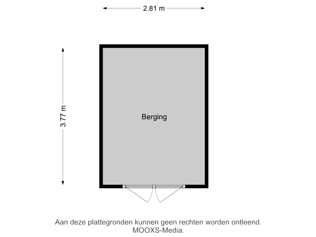 Bekijk plattegrond van Berging van Laan van Moerkerken 28