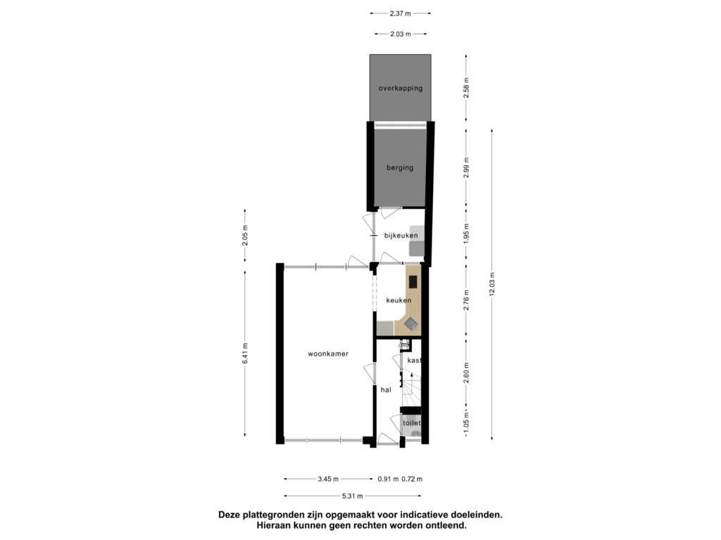 View floorplan of Begane grond of De Bou 6