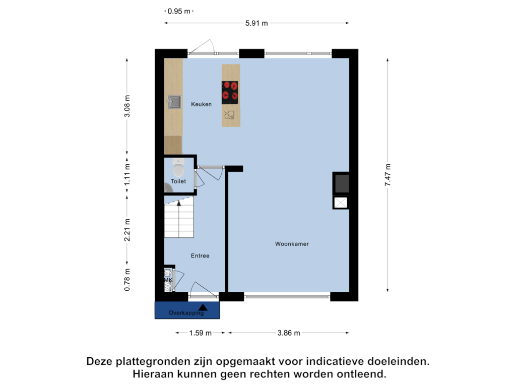 View floorplan of Begane Grond of Hannie Schaftstraat 72