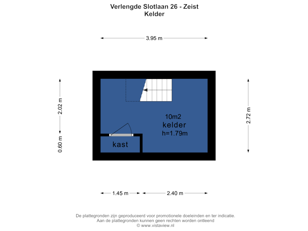 Bekijk plattegrond van KELDER van Verlengde Slotlaan 26