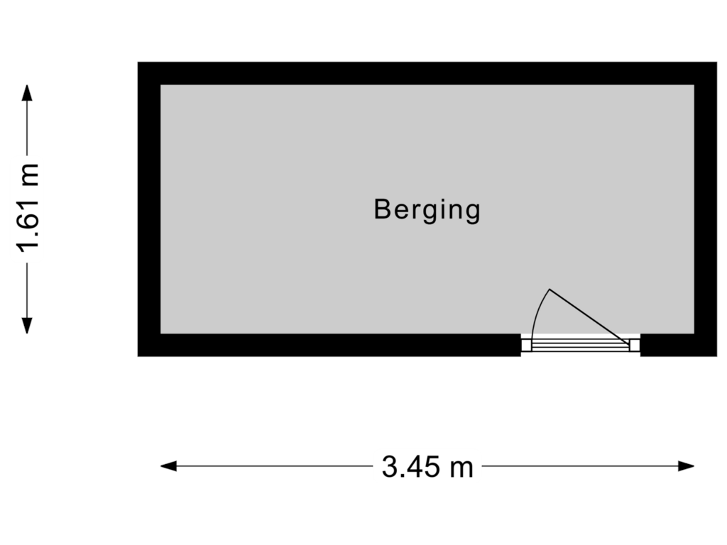 Bekijk plattegrond van Berging van Herengracht 65-C