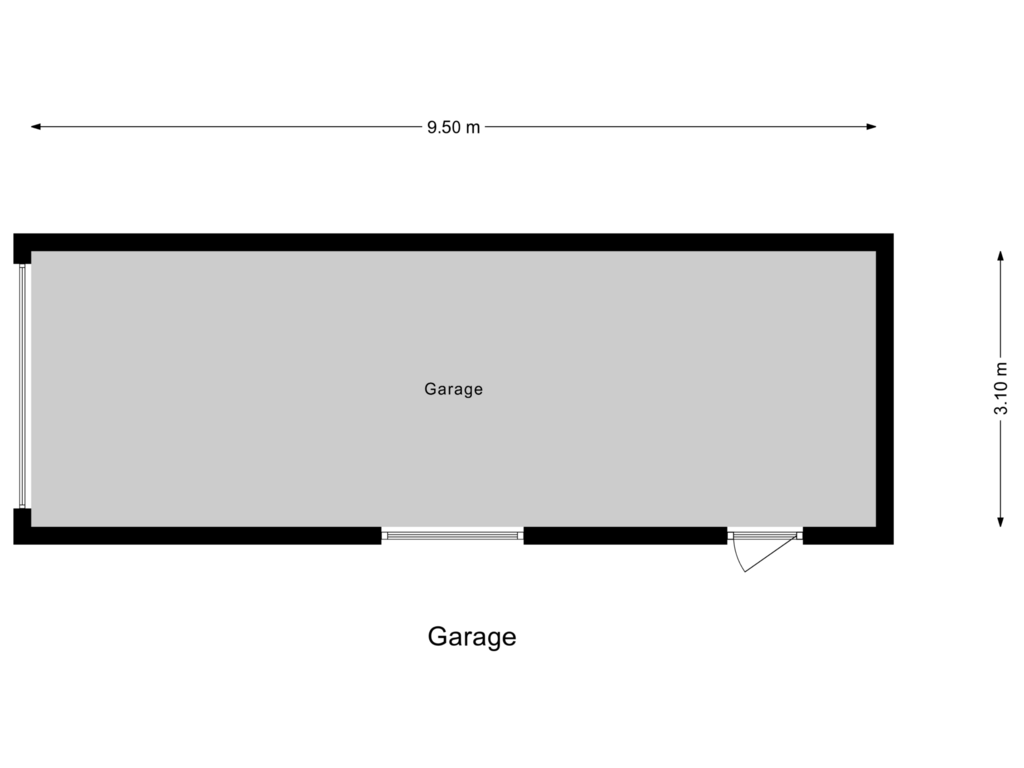 Bekijk plattegrond van Garage van Gruttostraat 16