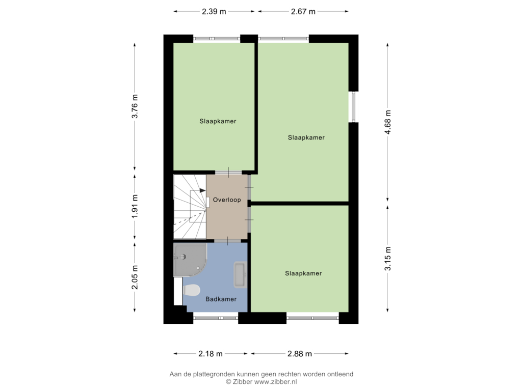 Bekijk plattegrond van Eerste Verdieping van Vlasleeuwenbek 28