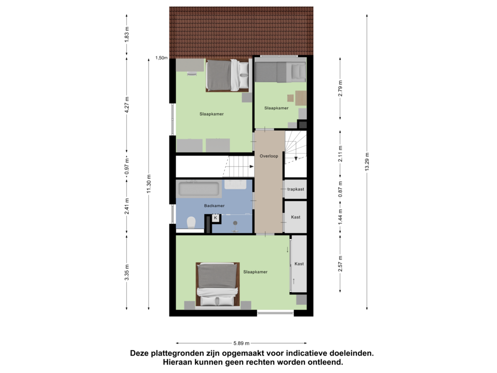 Bekijk plattegrond van Eerste Verdieping van Beekweide 78