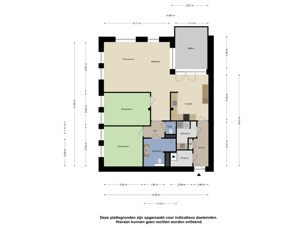 Bekijk plattegrond van Appartement van Zoete Kers 59