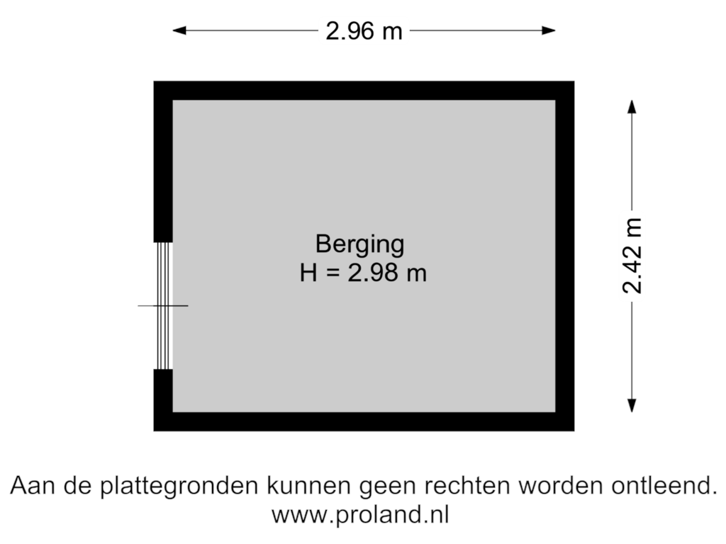 View floorplan of Berging of Kasteel 4-H