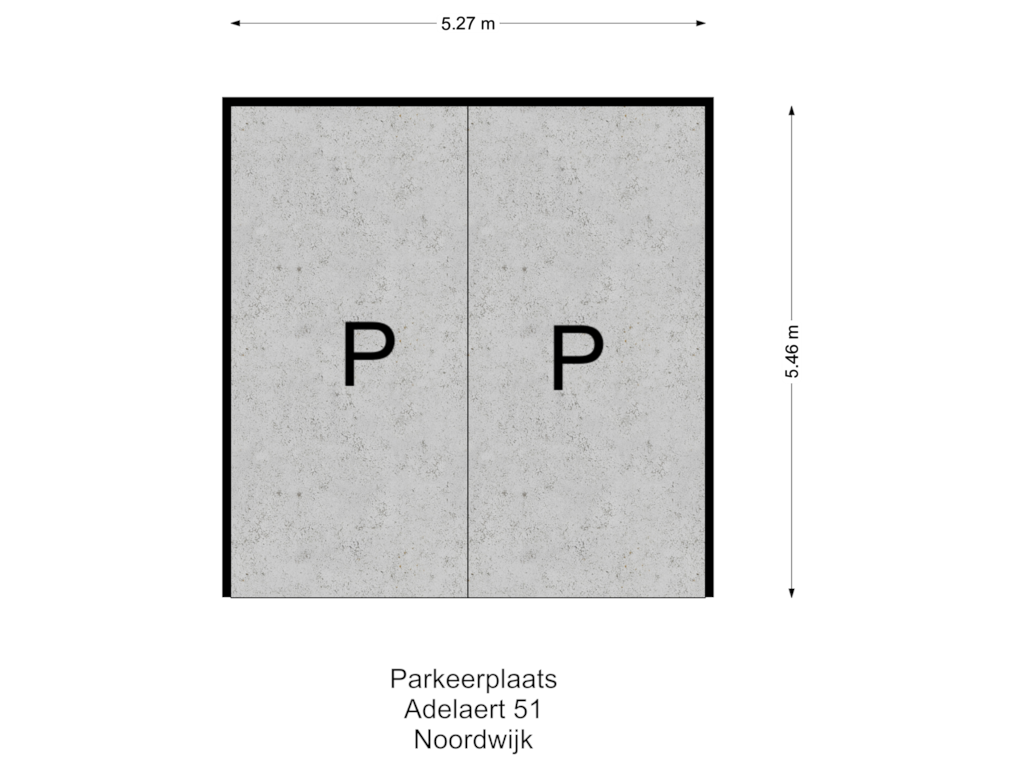 View floorplan of Parkeerplaats of Adelaert 51