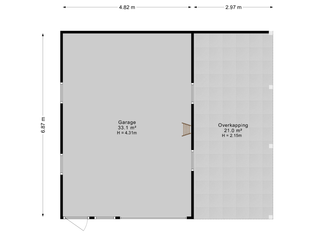 Bekijk plattegrond van Garage van De Tuije 35