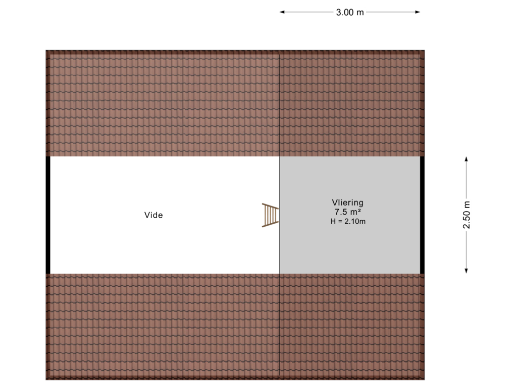 Bekijk plattegrond van Garage vliering van De Tuije 35