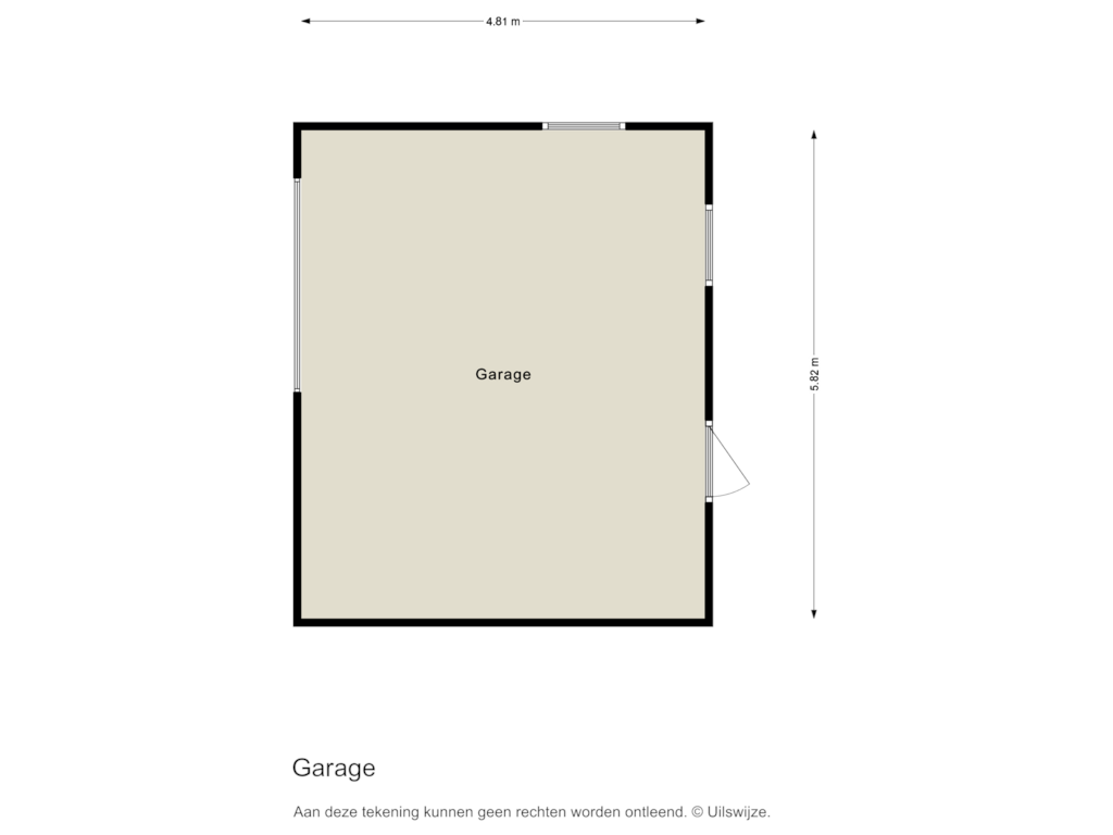 Bekijk plattegrond van Garage van Esdoornlaan 1