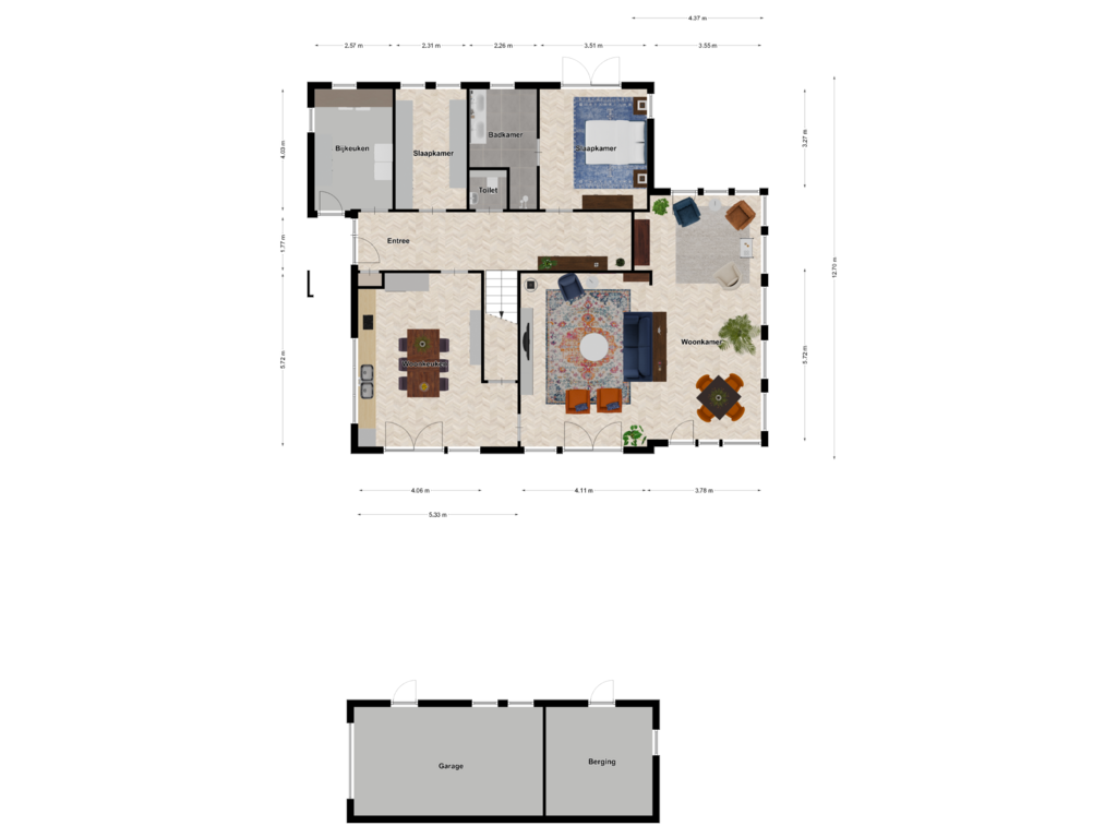 View floorplan of Begane grond of Watersnip 1