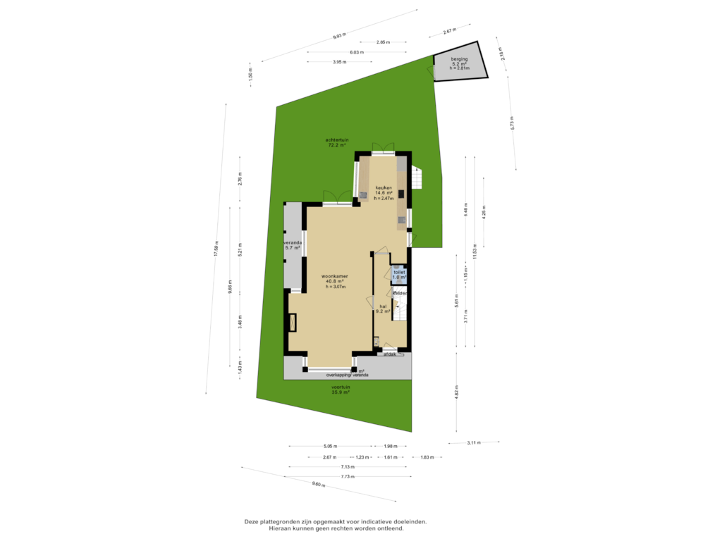 View floorplan of Overzicht woning of Paradijsweg 11