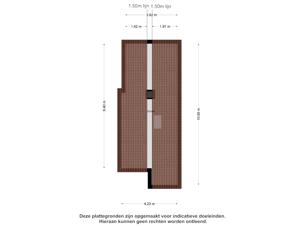 Bekijk plattegrond van Zolder van Bilderdijklaan 11