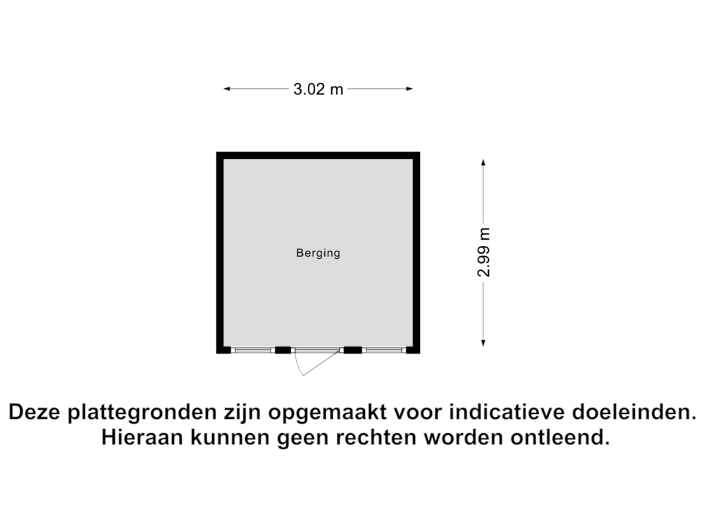 Bekijk plattegrond van Berging van Bilderdijklaan 11