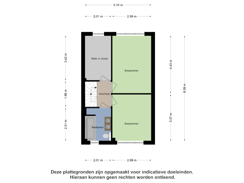 Bekijk plattegrond van Eerste Verdieping van Sluisakker 21