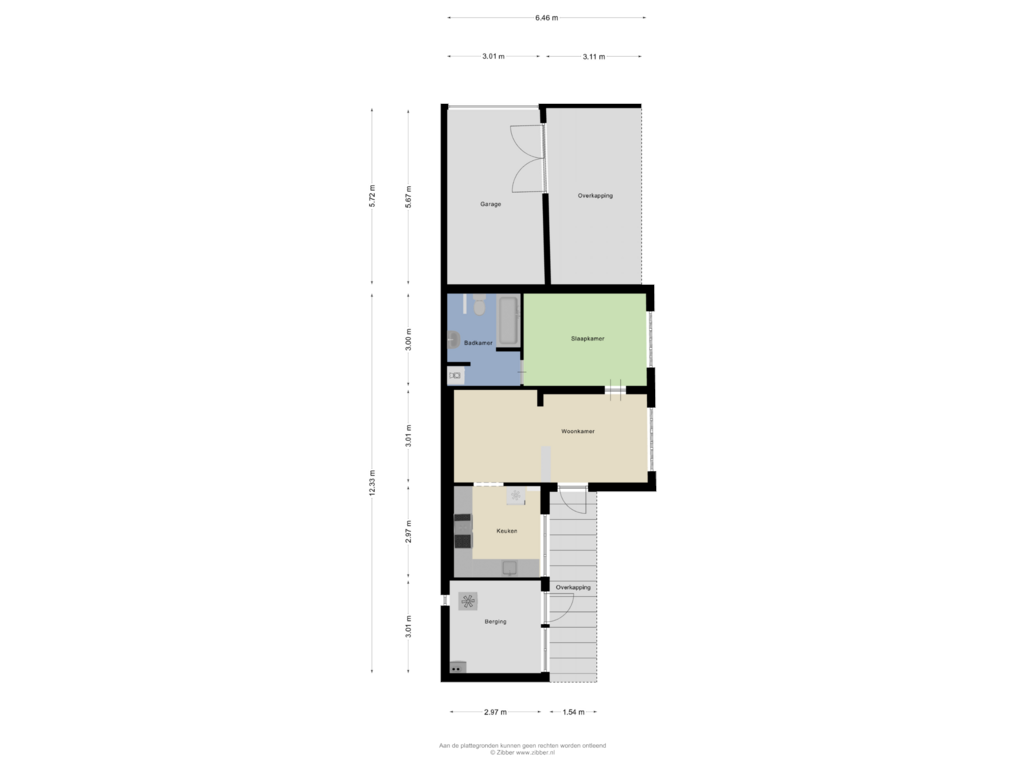 Bekijk plattegrond van Gastenverblijf van Marktje 57