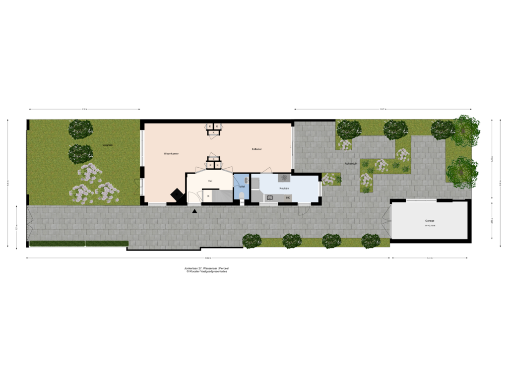 Bekijk plattegrond van Perceel van Jonkerlaan 27