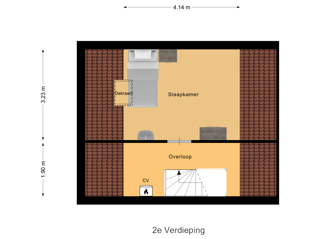 Bekijk plattegrond van 2e Verdieping van Pinakel 18