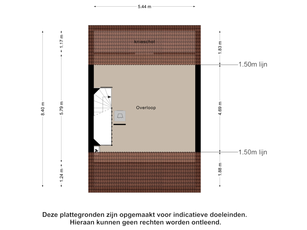 Bekijk plattegrond van Zolder van Rigastraat 14