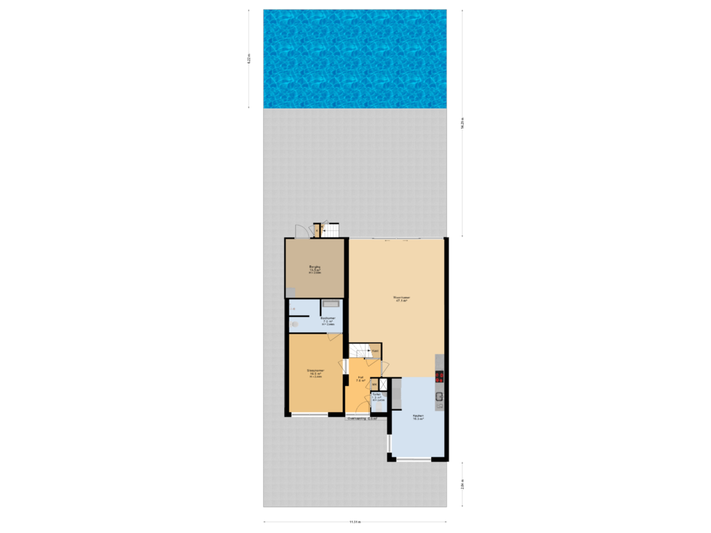 View floorplan of Situatie of Ulemar 17