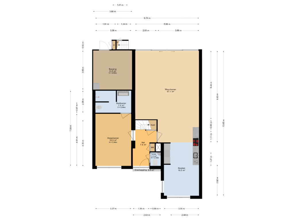 View floorplan of Begane grond of Ulemar 17