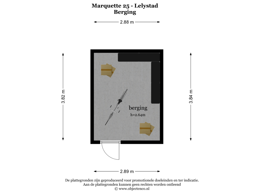 Bekijk plattegrond van Berging van Marquette 25