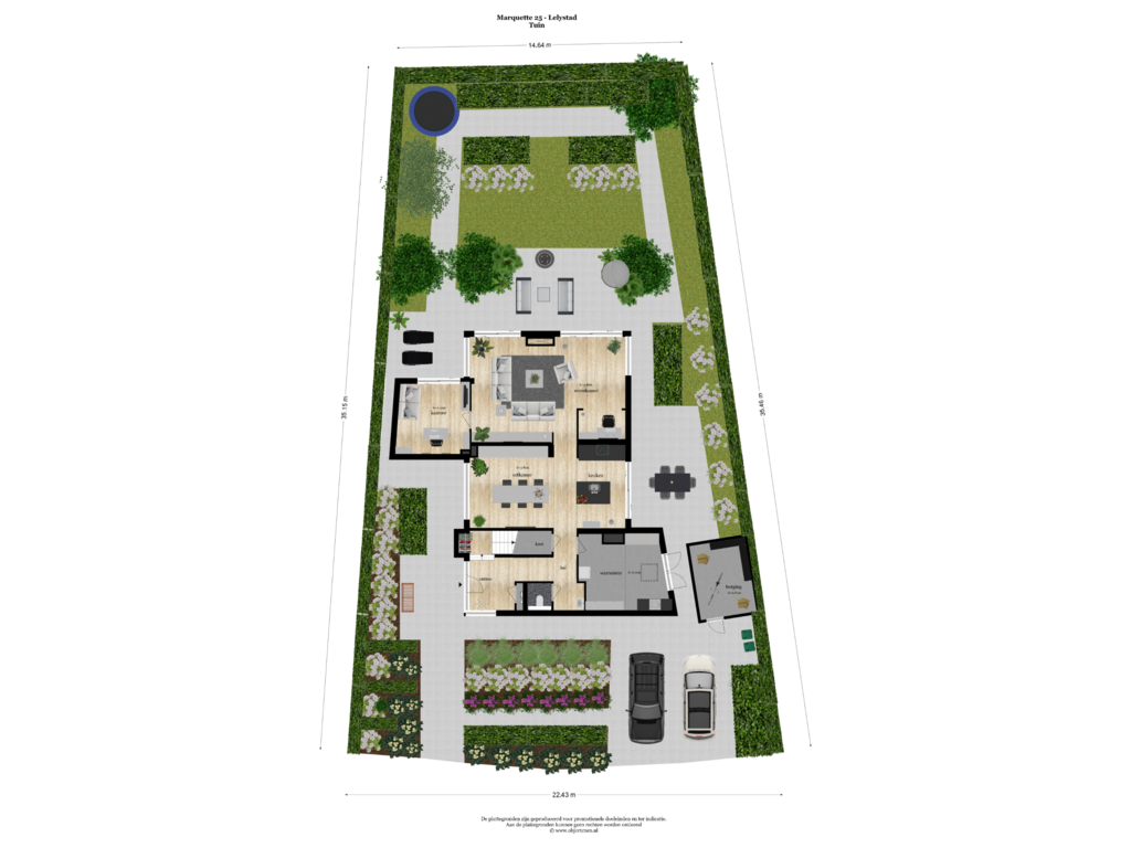 Bekijk plattegrond van Tuin van Marquette 25