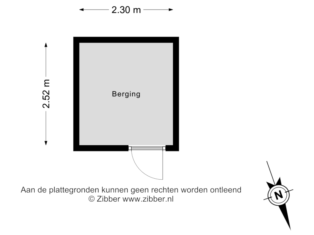 Bekijk plattegrond van Berging van Saffierstraat 142-A