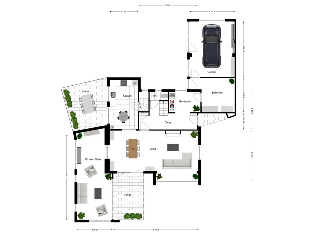 Bekijk plattegrond van Gelijkvloers van Gauke Boelensstraat 32